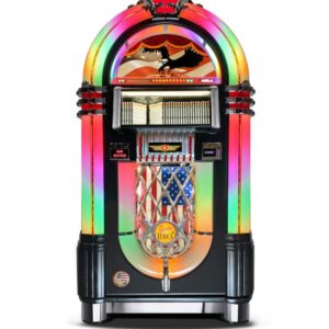 Rock-Ola Bubbler CD Jukebox in Gloss Black with Bluetooth